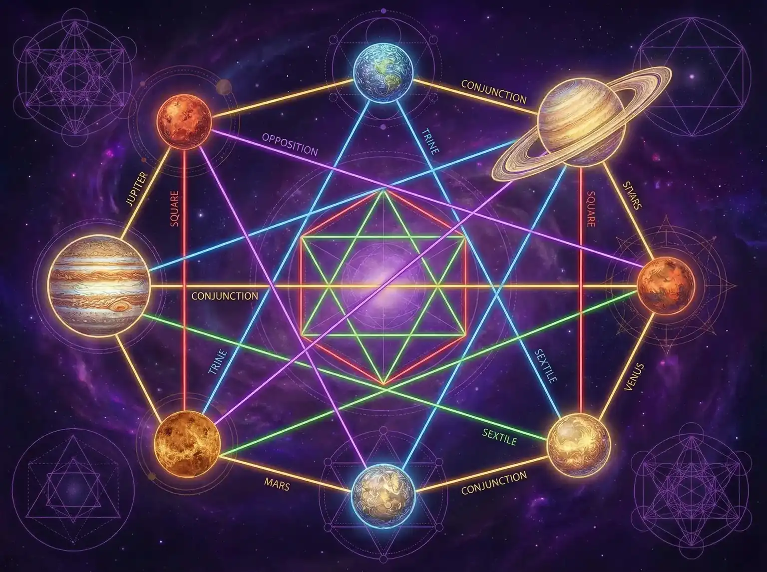 行星相位解读 - 魅族 黄章 | 占星学进阶